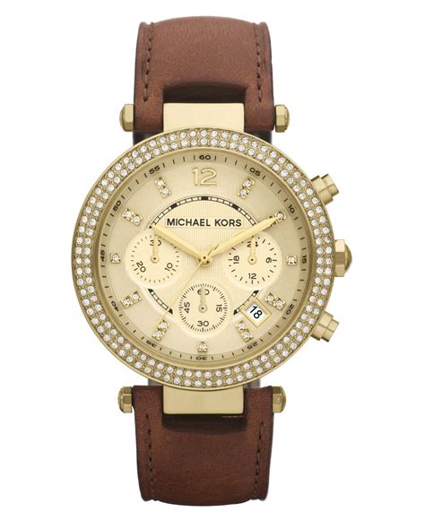 michael kors watch 2249|Michael Kors Women's Parker Chocolate Leather .